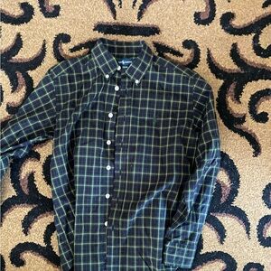 Ralph Lauren Black and Green Casual Button Down Shirt